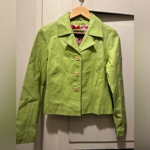 Wilsons Leather Lime Green Women's Blazer